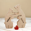 Personalizowane puzzle drewniane dla rodzin z imionami, idealny prezent do domu
