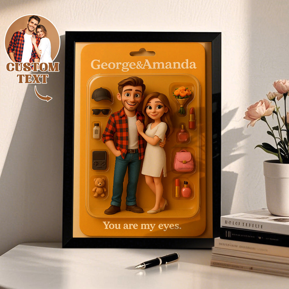 Personalizowana figurka w stylu kreskówkowym na prezent na urodziny lub rocznicę