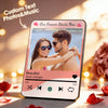 Personalizowana tablica muzyczna z zdjęciem na prezent dla ukochanej na Walentynki