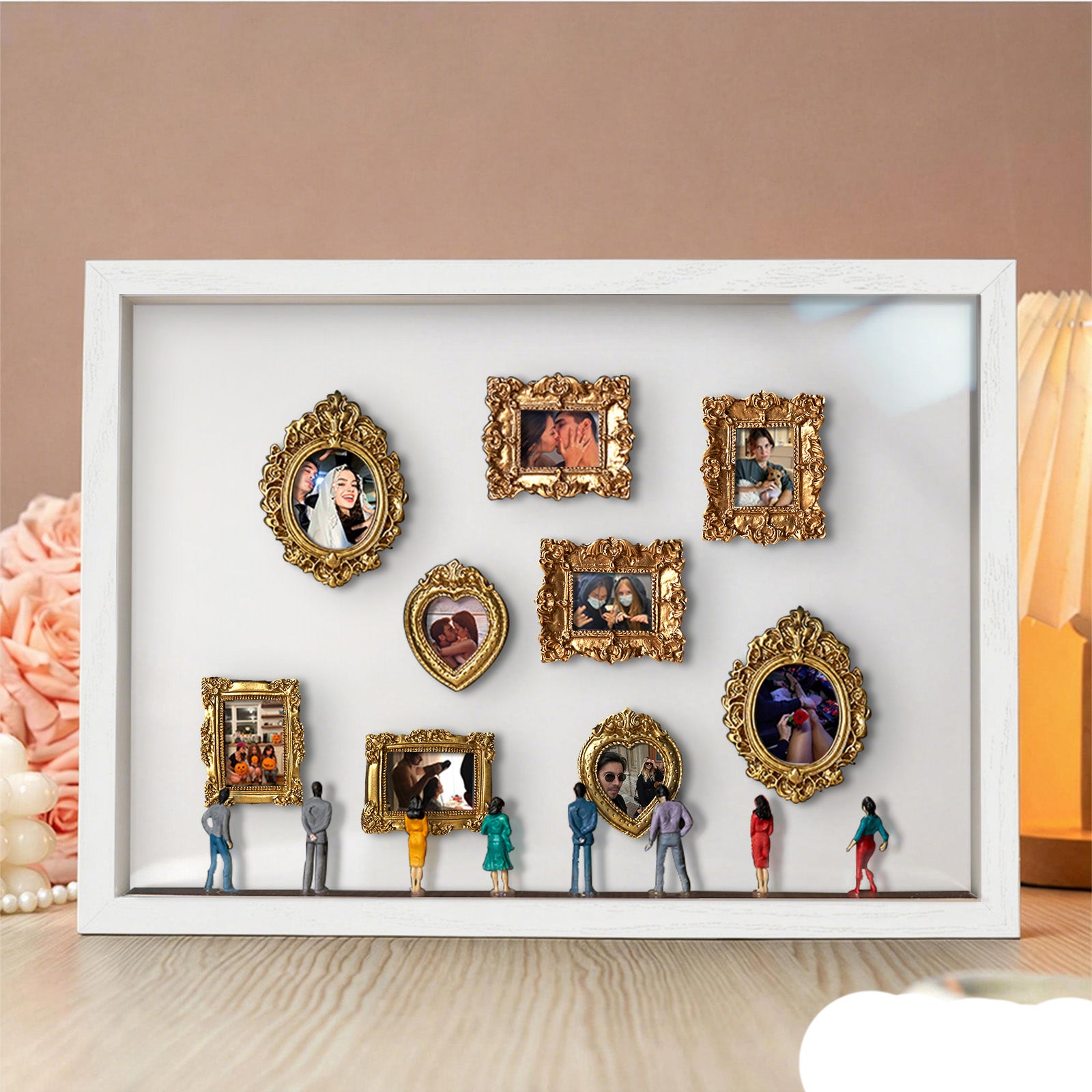 Museum of Us White Frame Personalized Couples Gift for Her Cute Miniature Museum Gifts Meaningful Gift Valentine's Day Anniversary Gift