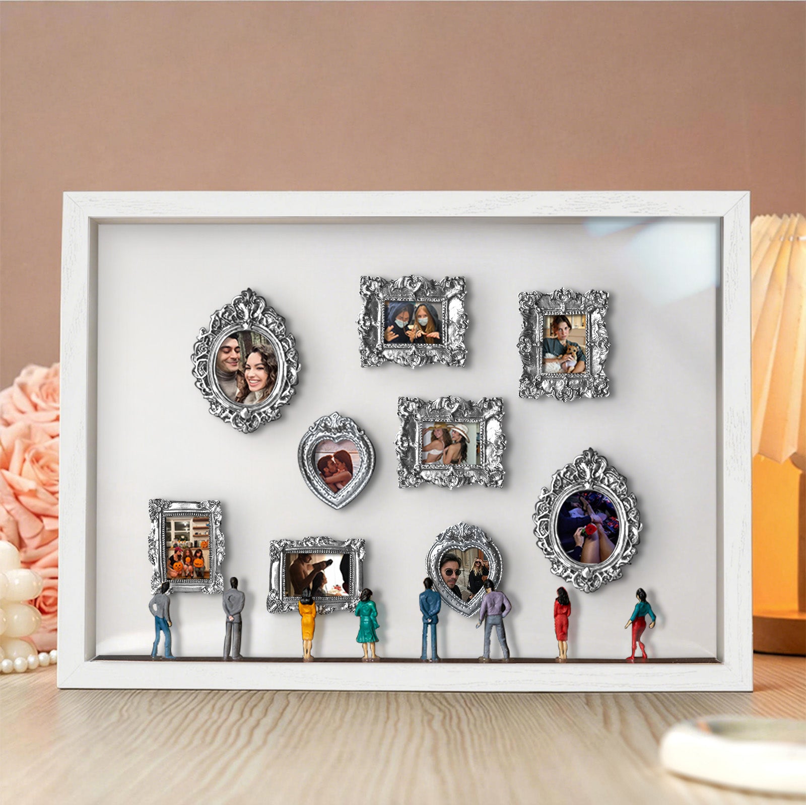 Museum of Us White Frame Personalized Couples Gift for Her Cute Miniature Museum Gifts Meaningful Gift Valentine's Day Anniversary Gift