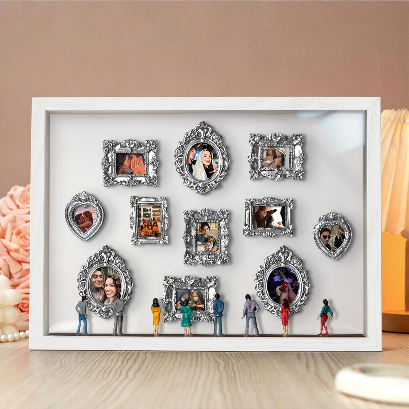 Museum of Us White Frame Personalized Couples Gift for Her Cute Miniature Museum Gifts Meaningful Gift Valentine's Day Anniversary Gift
