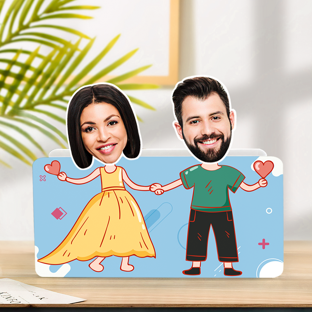 Personalizowana figurka na kokpit samochodu dla pary, prezent na rocznicę