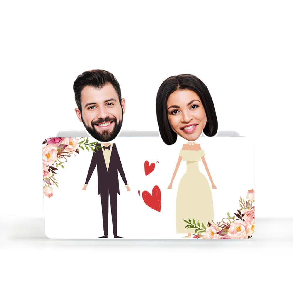 Personalizowana figurka na kokpit samochodu dla pary, prezent na rocznicę