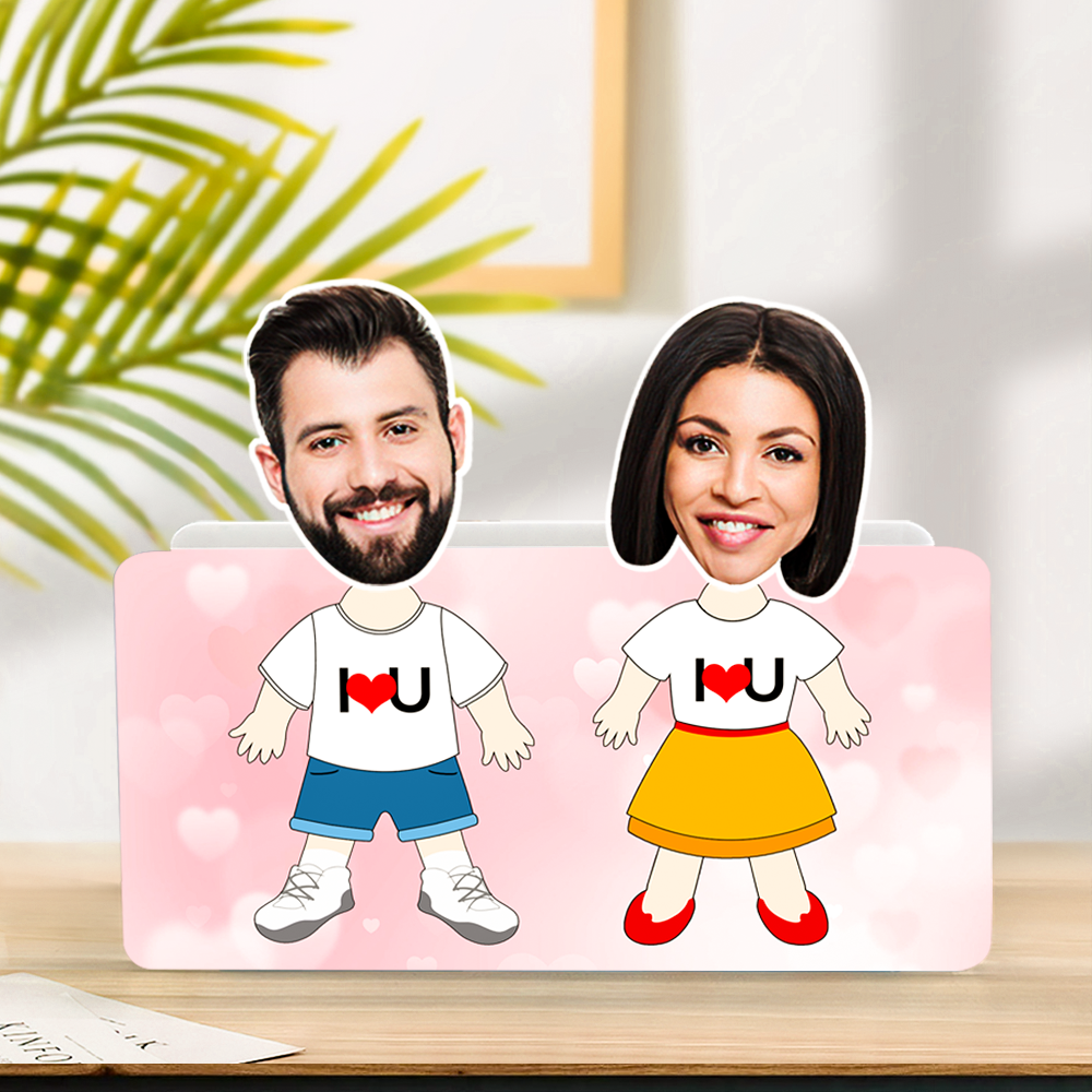 Personalizowana figurka na kokpit samochodu dla pary, prezent na rocznicę