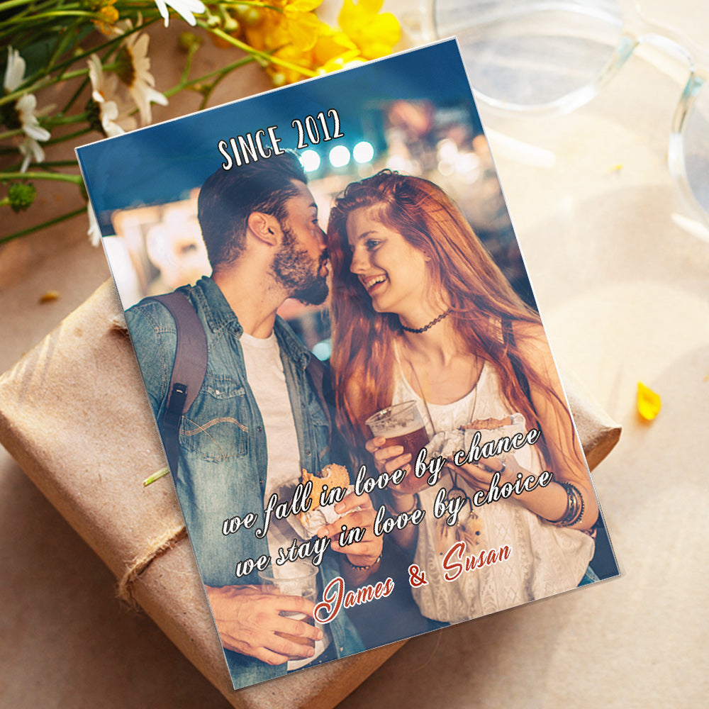 Personalizowana lampa LED ze zdjęciem, idealny prezent na rocznicę miłości