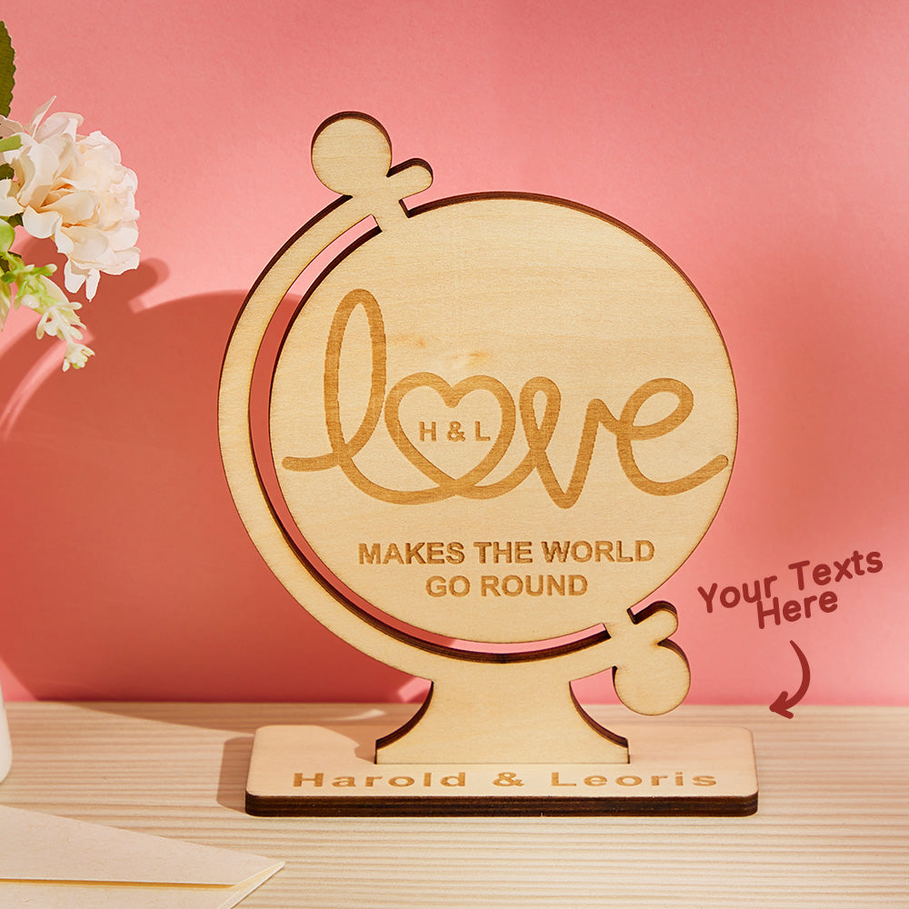 Personalizowana drewniana pamiątka dla pary na rocznicę lub ślub