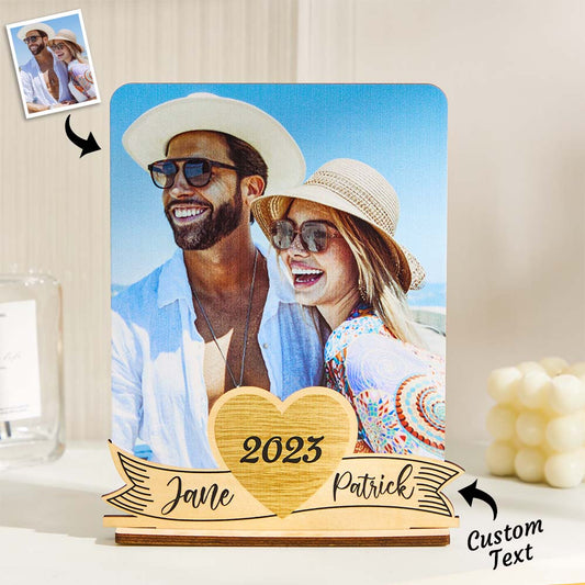 Personalizowana ramka na zdjęcia z tekstem dla pary na rocznicę