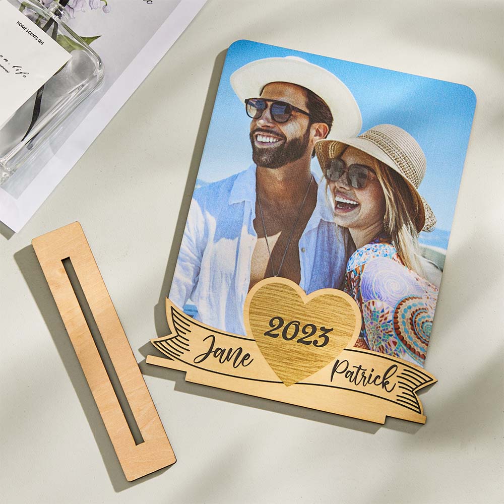 Personalizowana ramka na zdjęcia z tekstem dla pary na rocznicę