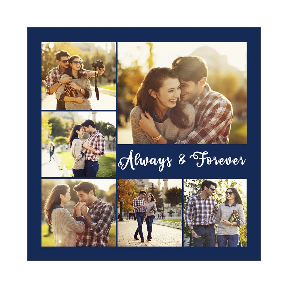 Personalizowana pościel z kolażem zdjęć na prezent dla pary na rocznicę