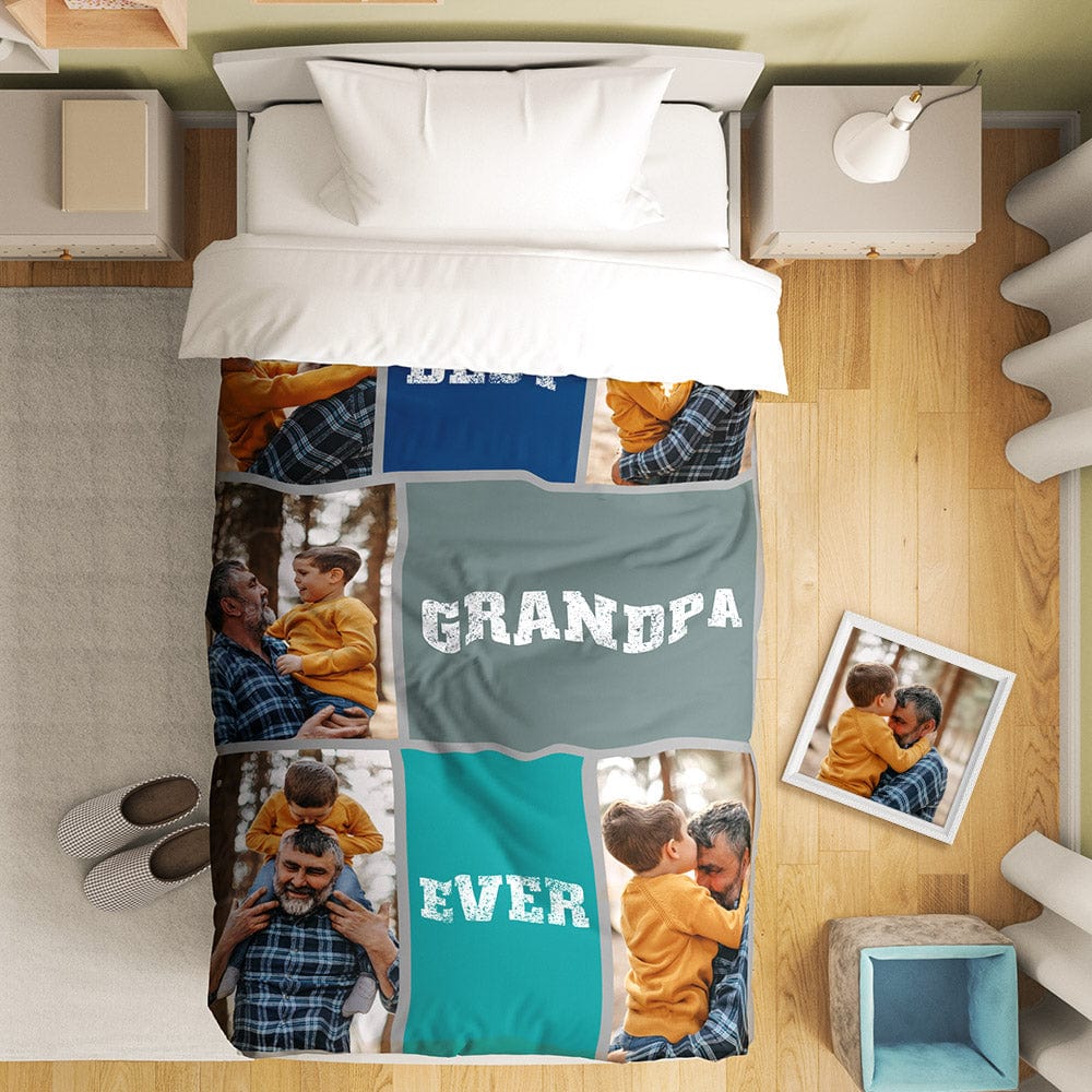 Personalizowana pościel z kolażem zdjęć na prezent dla niej lub niego