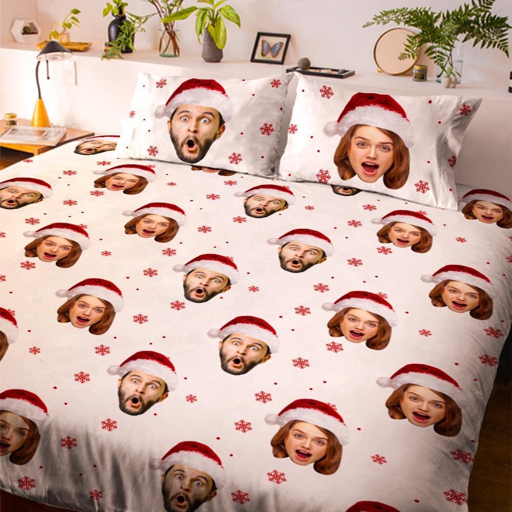 Personalizowany zestaw pościeli z poduszkami na prezent dla pary na święta