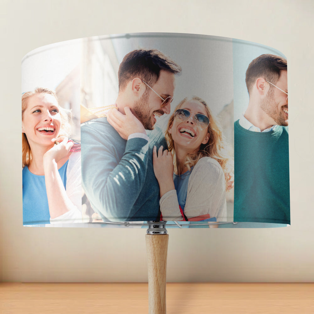 Personalizowany abażur z zdjęciem na prezent do domu, dekoracja wnętrz