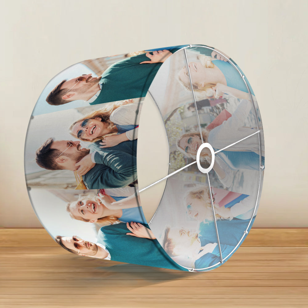 Personalizowany abażur z zdjęciem na prezent do domu, dekoracja wnętrz