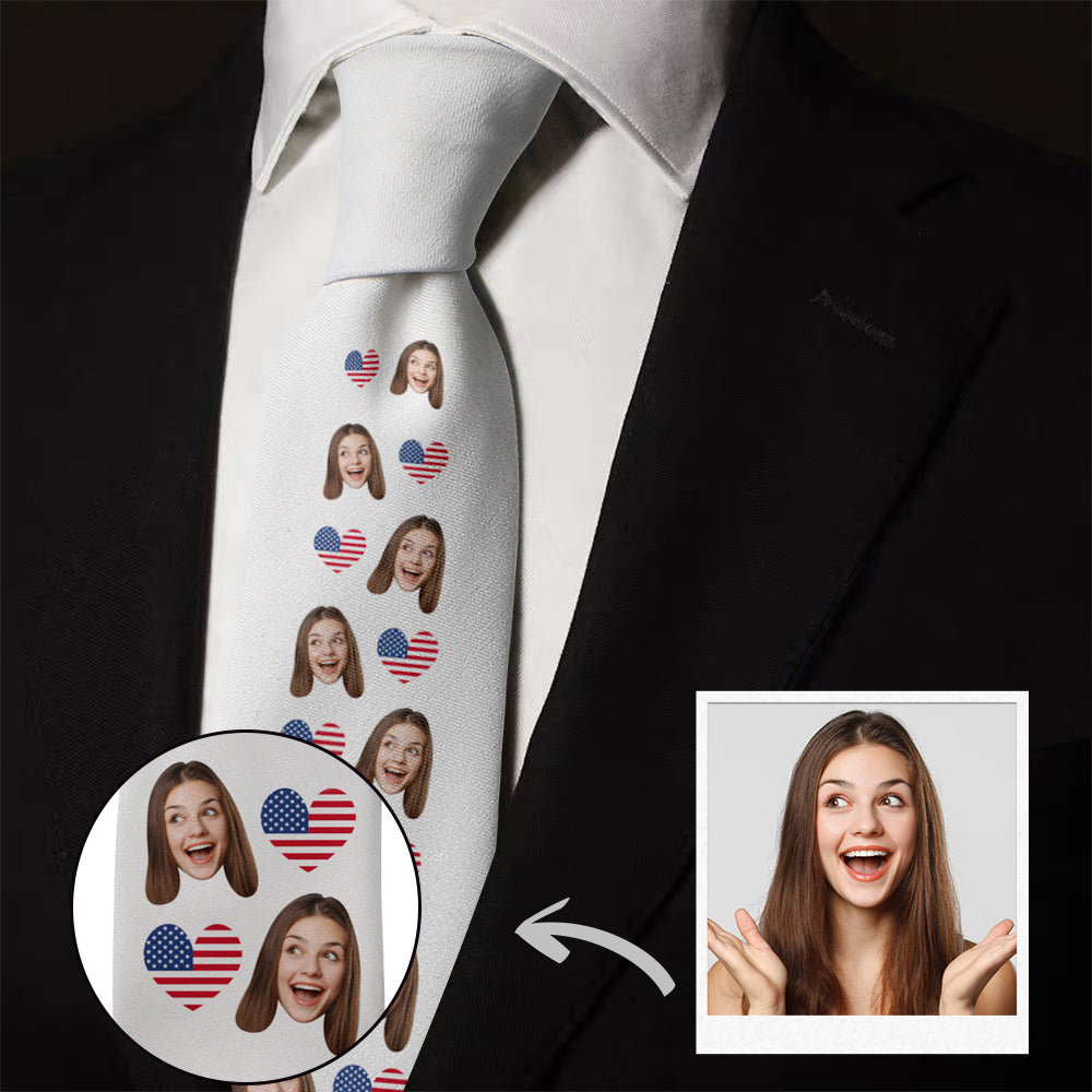 Krawat z personalizowanym wzorem na Dzień Dziadka - prezent dla dziadka