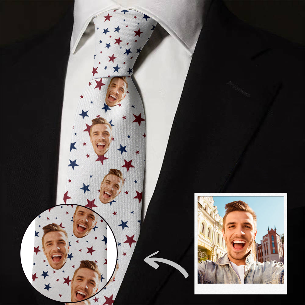 Krawat na Dzień Dziadka - prezent dla dziadka z personalizowanym wzorem