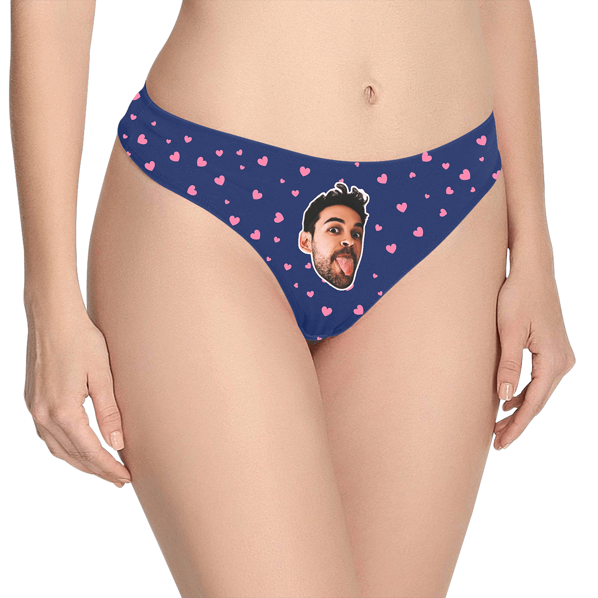 Personalizowane majtki z twarzą dla niej na prezent na rocznicę lub walentynki
