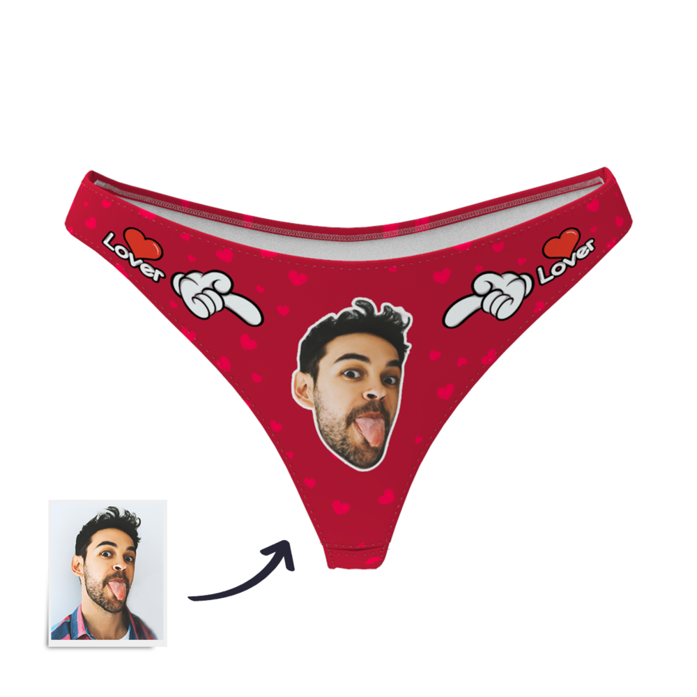 Personalizowane majtki z podobizną dla niej na prezent na walentynki