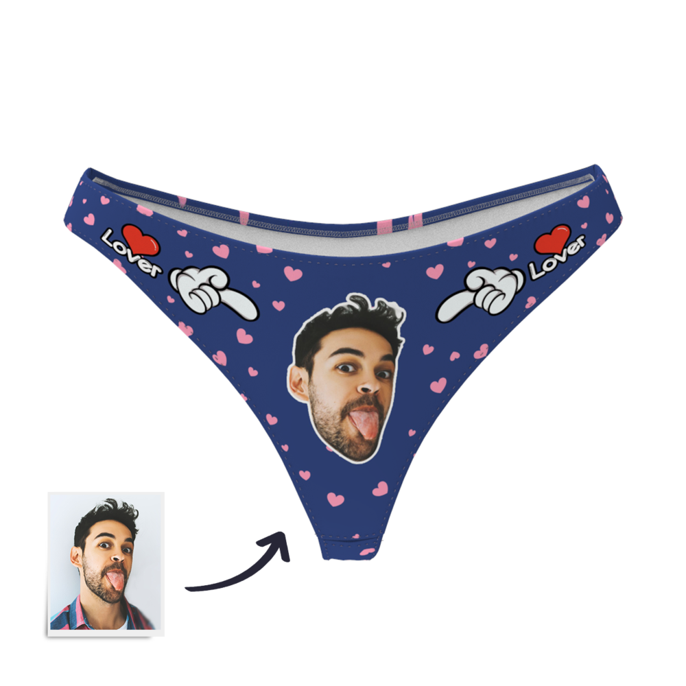 Personalizowane majtki z podobizną dla niej na prezent na walentynki