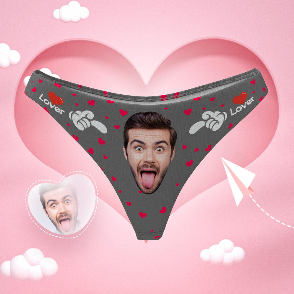 Personalizowane majtki z podobizną dla niej na prezent na walentynki