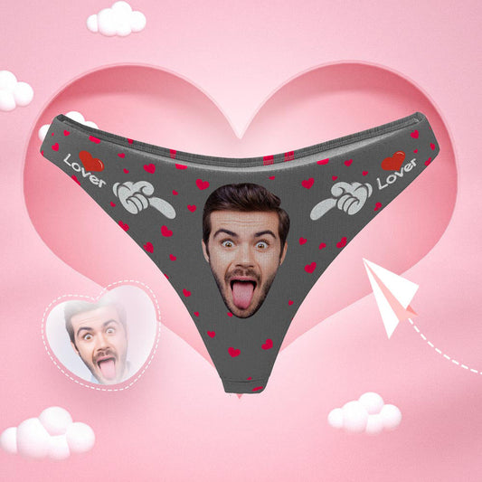 Personalizowane majtki z podobizną dla niej na prezent na walentynki