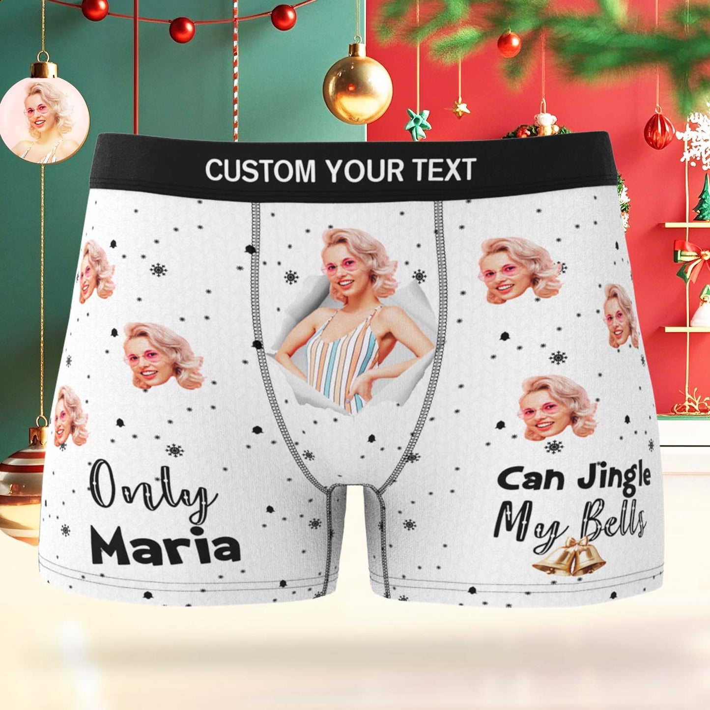 Personalizowane bokserki z własnym tekstem i zdjęciem na prezent dla niego