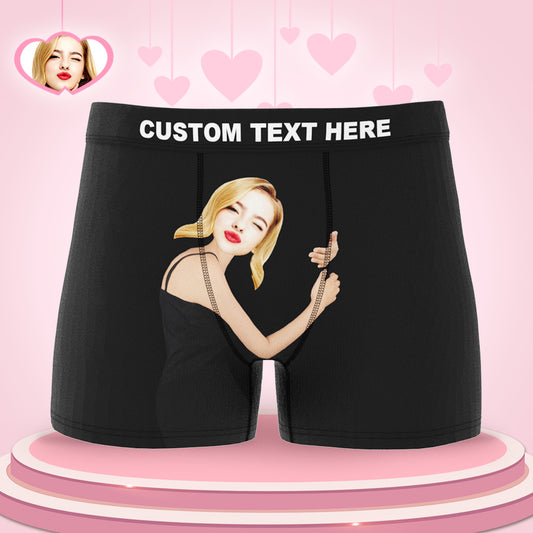 Personalizowane bokserki z zdjęciem dla pary na rocznicę lub walentynki