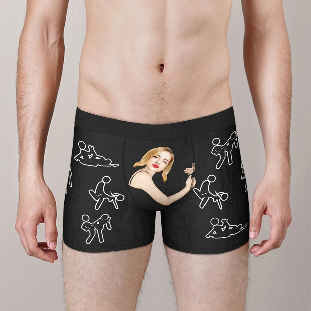 Personalizowane seksowne majtki dla niego na prezent na rocznicę
