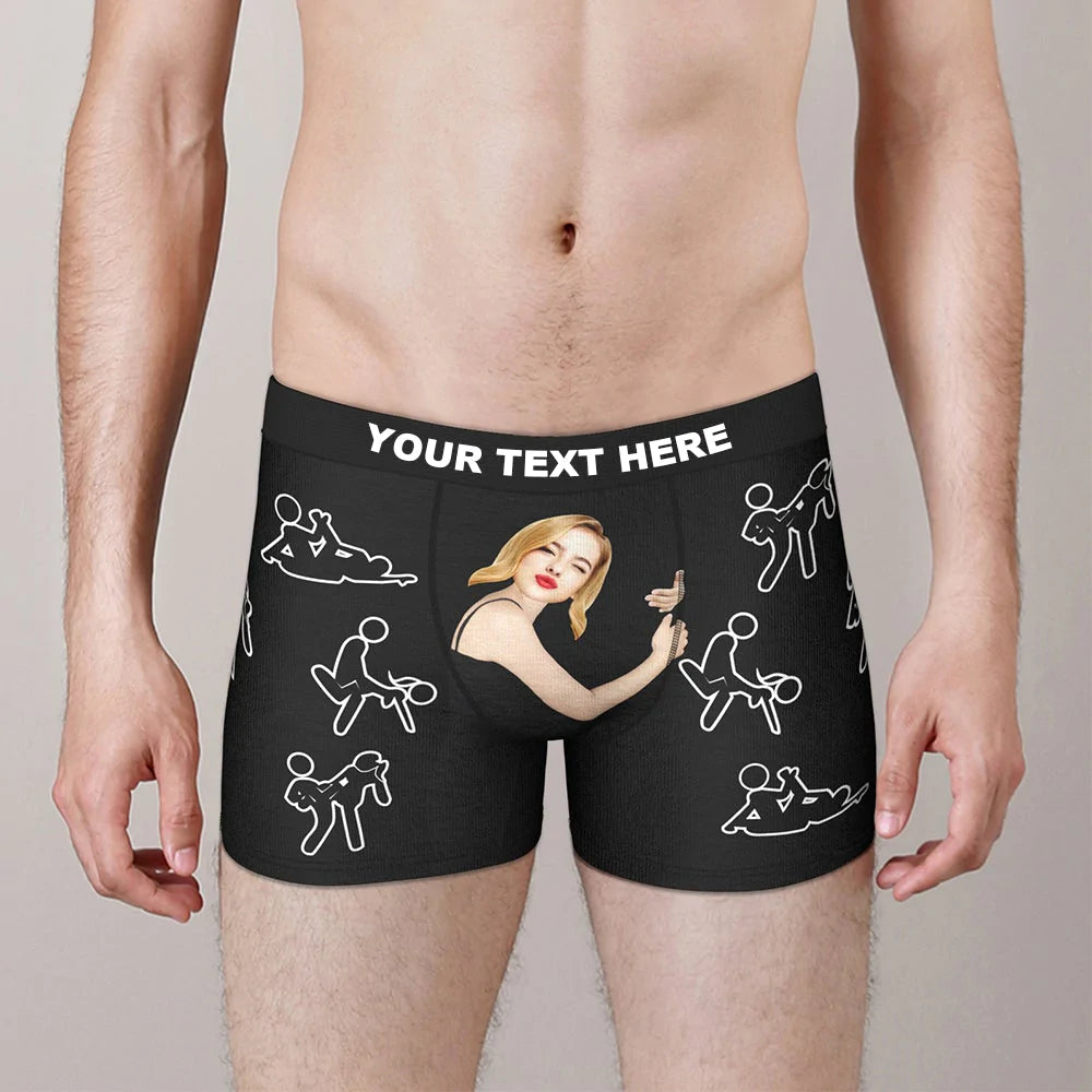 Personalizowane seksowne majtki dla niego na prezent na rocznicę