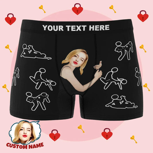 Personalizowane seksowne majtki dla niego na prezent na rocznicę