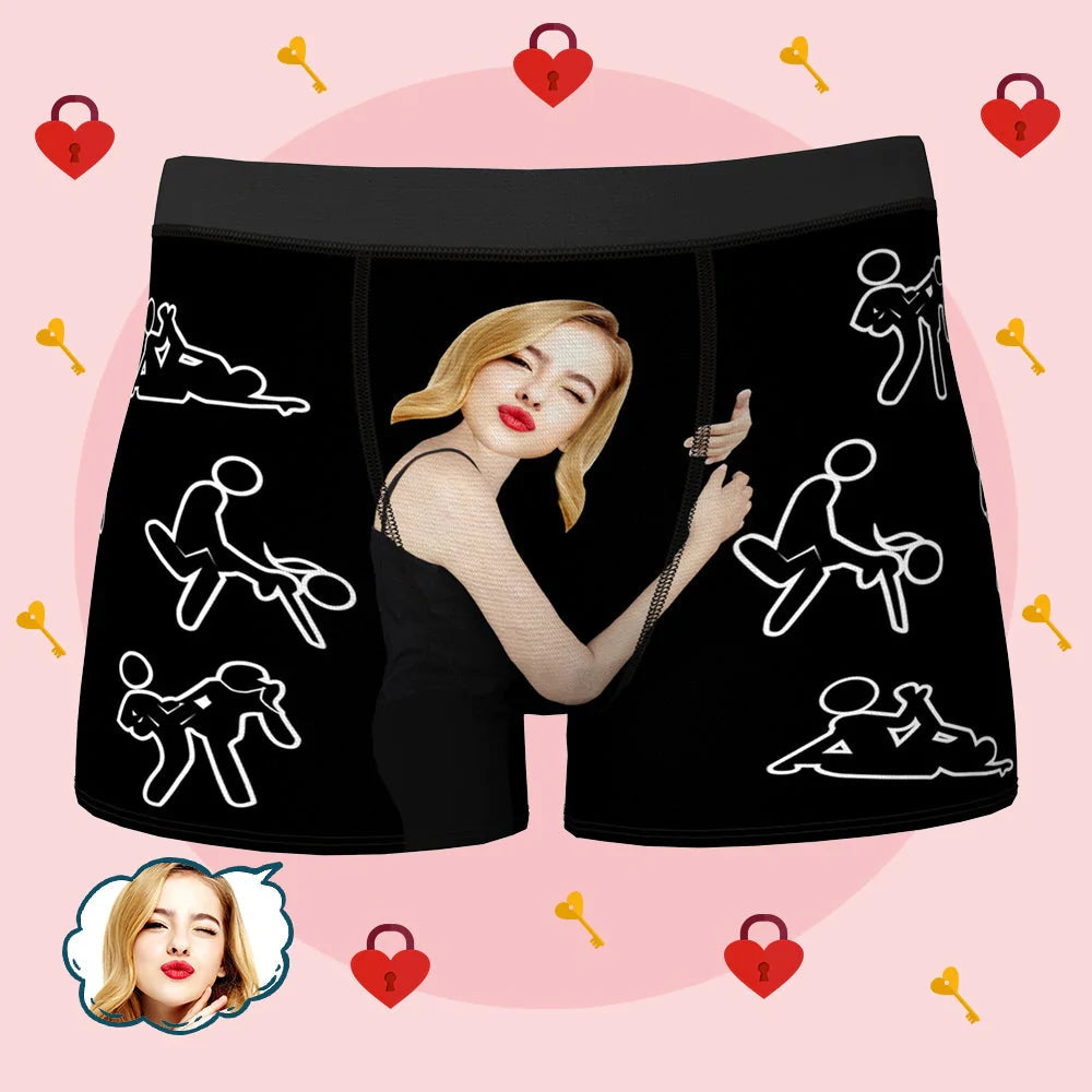 Personalizowane seksowne majtki dla niego na prezent na rocznicę
