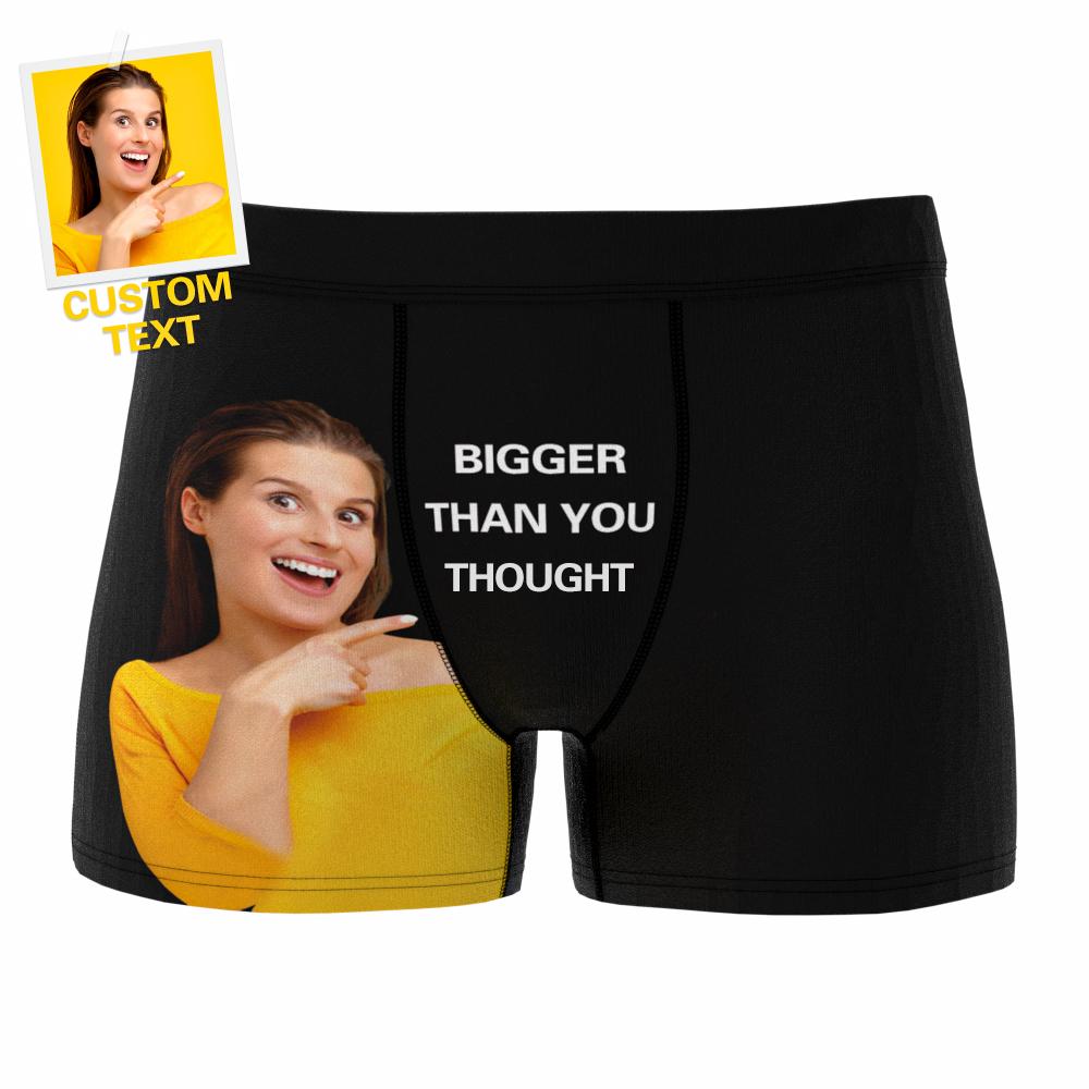 Personalizowane bokserki z własnym napisem na prezent dla niego, 3 kolory