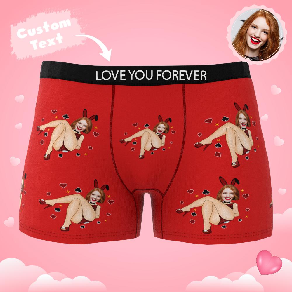 Personalizowana figurka królika w bieliźnie na Walentynki dla chłopaka