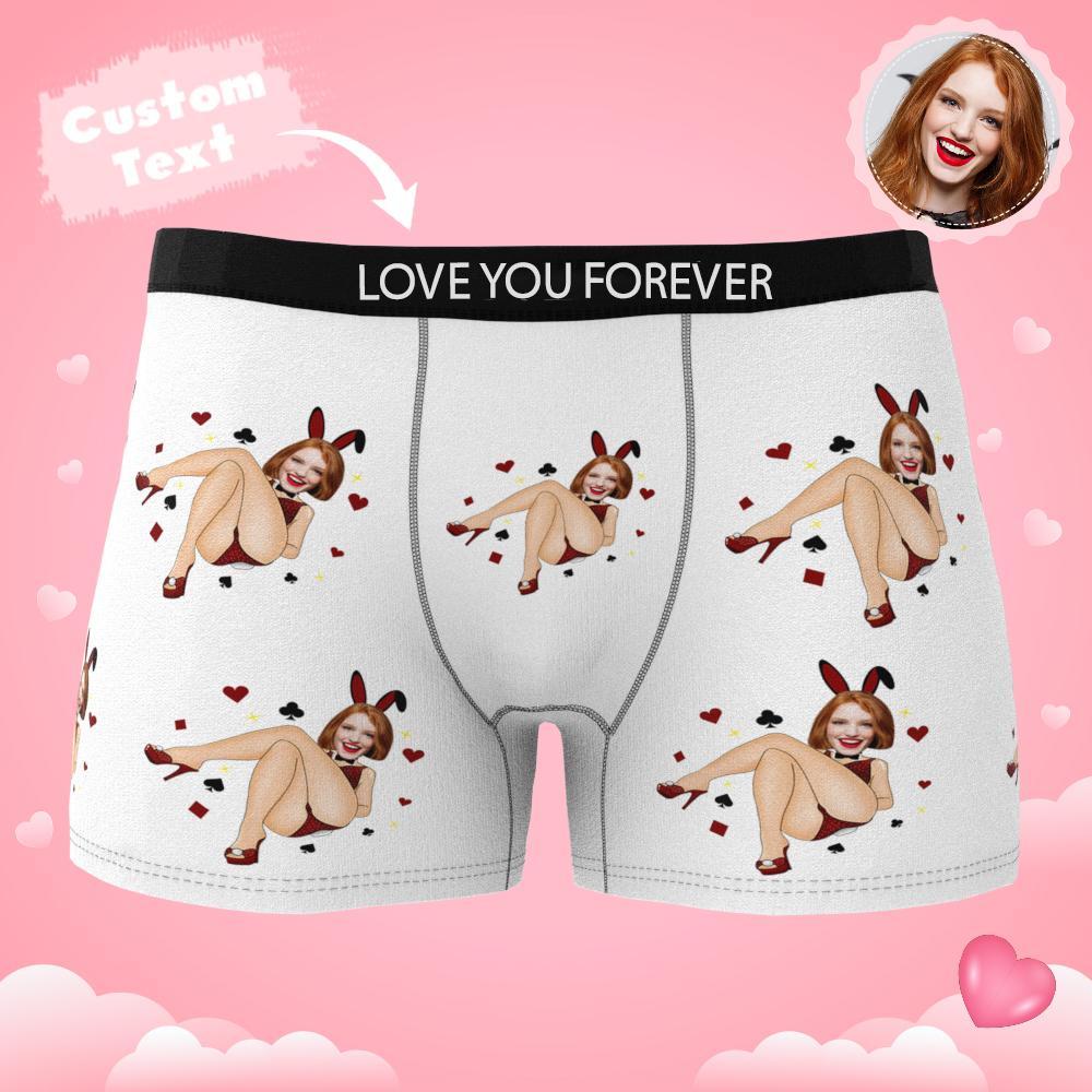 Personalizowana figurka królika w bieliźnie na Walentynki dla chłopaka