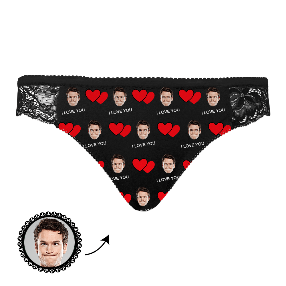 Personalizowane majtki damskie na prezent dla zakochanych, sexy bielizna
