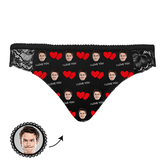Personalizowane majtki damskie na prezent dla zakochanych, sexy bielizna