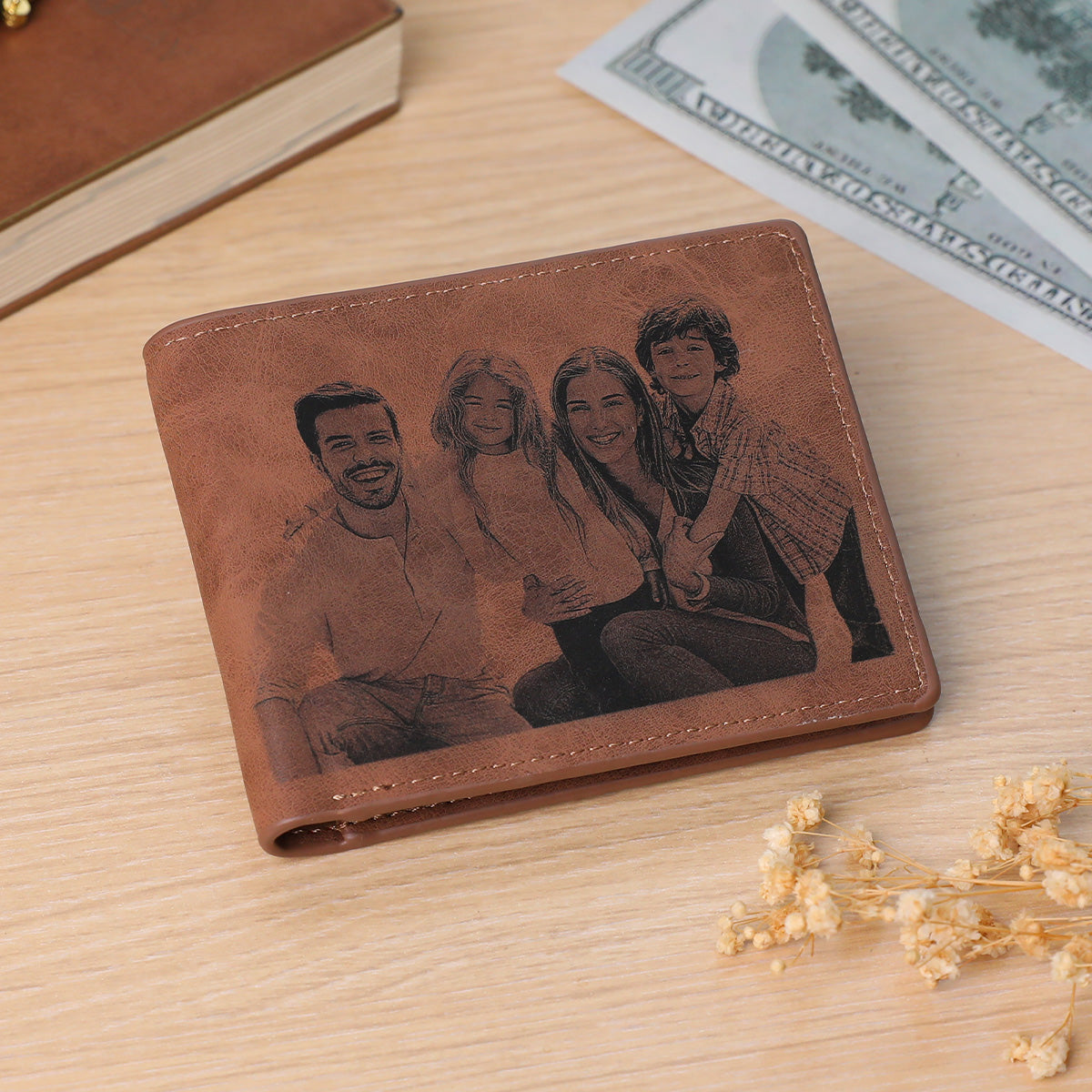 Portfel z personalizowanym zdjęciem na Dzień Dziadka - prezent dla dziadka