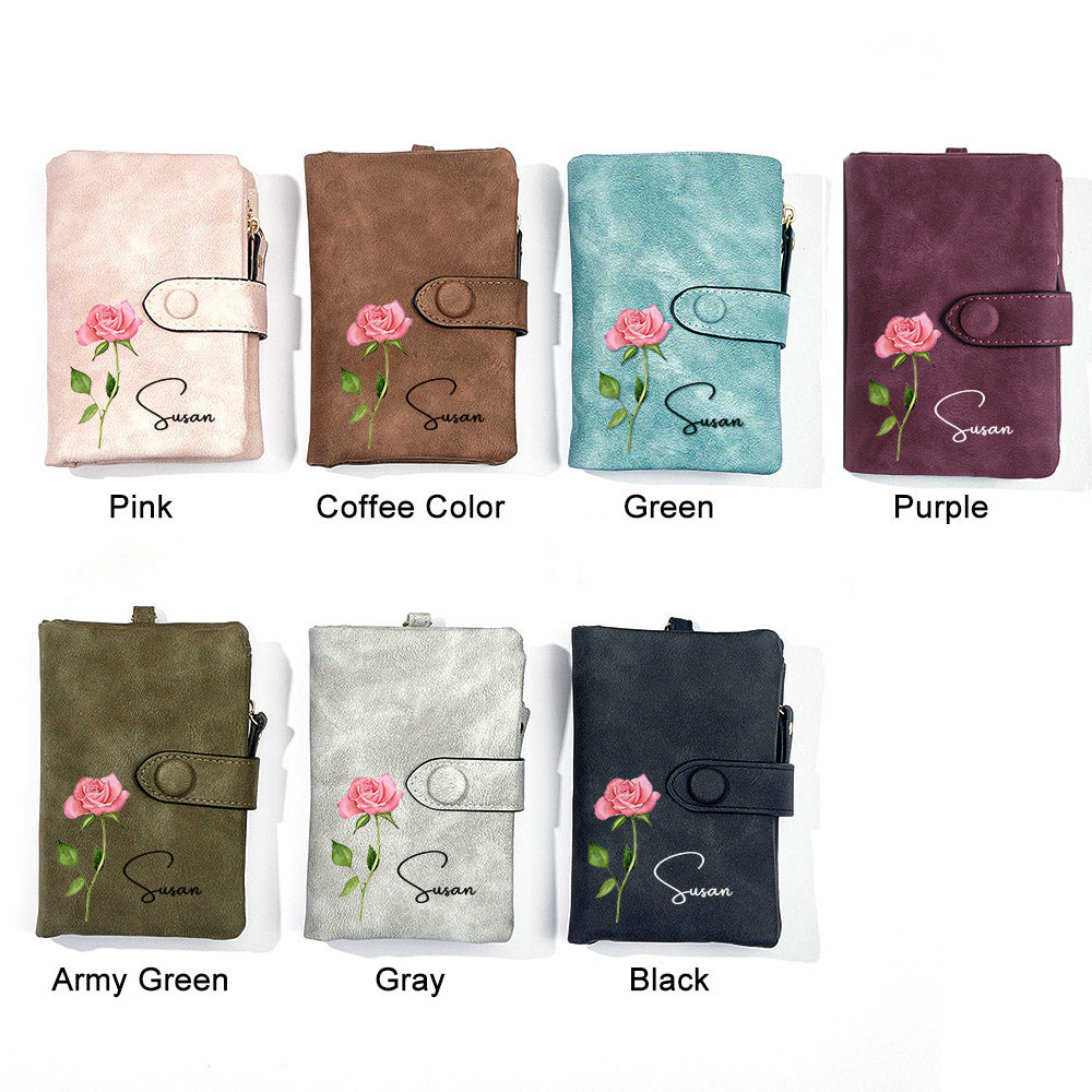 Portfel z imieniem na Dzień Babci - prezent dla babci na urodziny