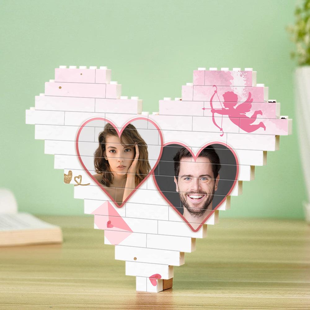 Personalizowana figurka serce z zdjęciem dla zakochanych na rocznicę