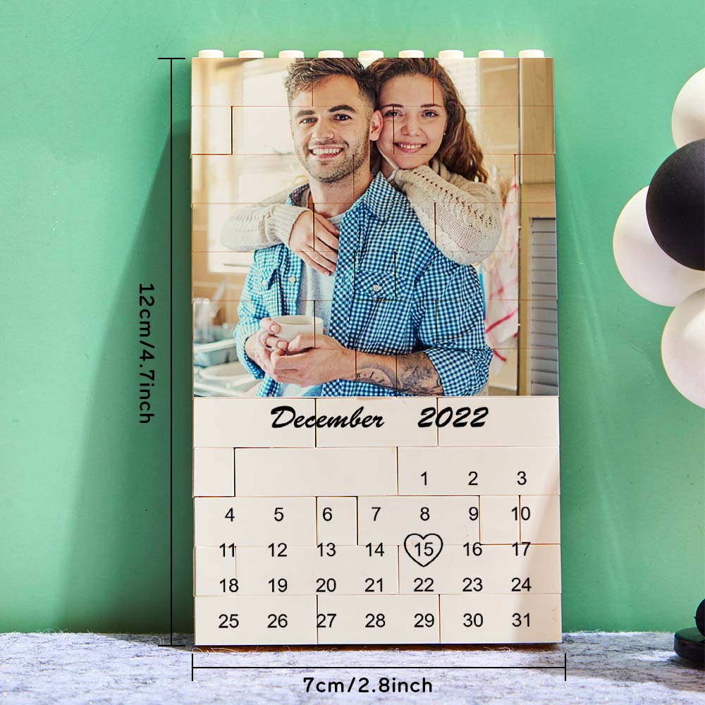 Personalizowana kostka ze zdjęciami na ważne daty, prezent dla niego