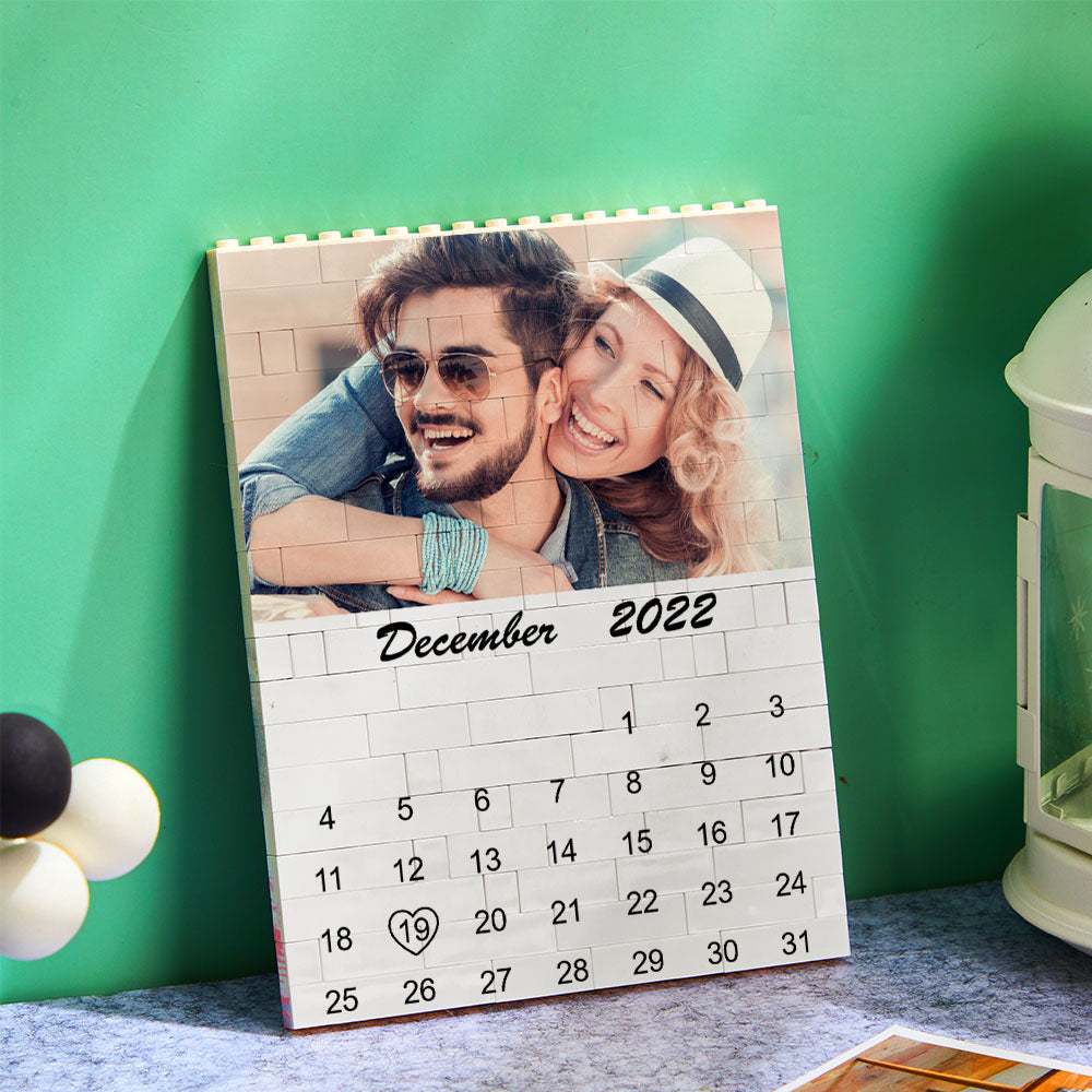 Personalizowana kostka ze zdjęciami na ważne daty, prezent dla niego