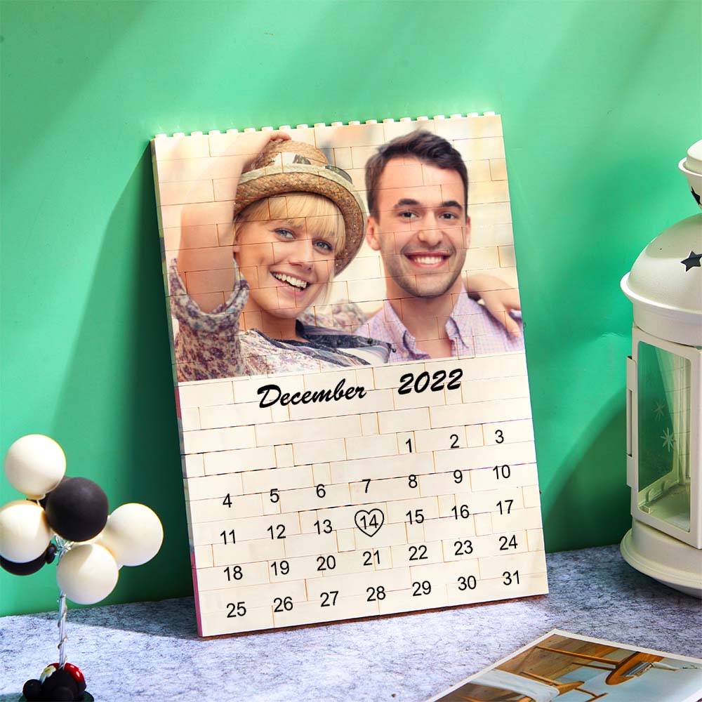 Personalizowana kostka ze zdjęciami na ważne daty, prezent dla niego