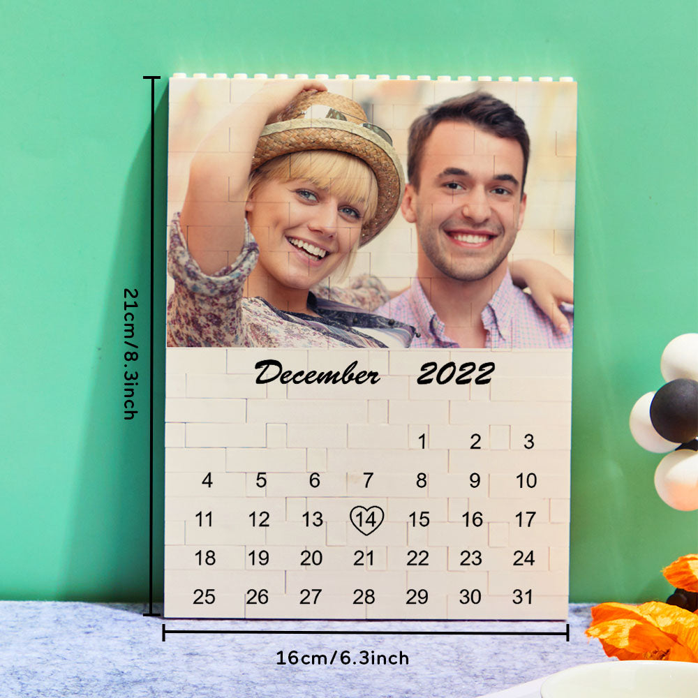 Personalizowana kostka ze zdjęciami na ważne daty, prezent dla niego