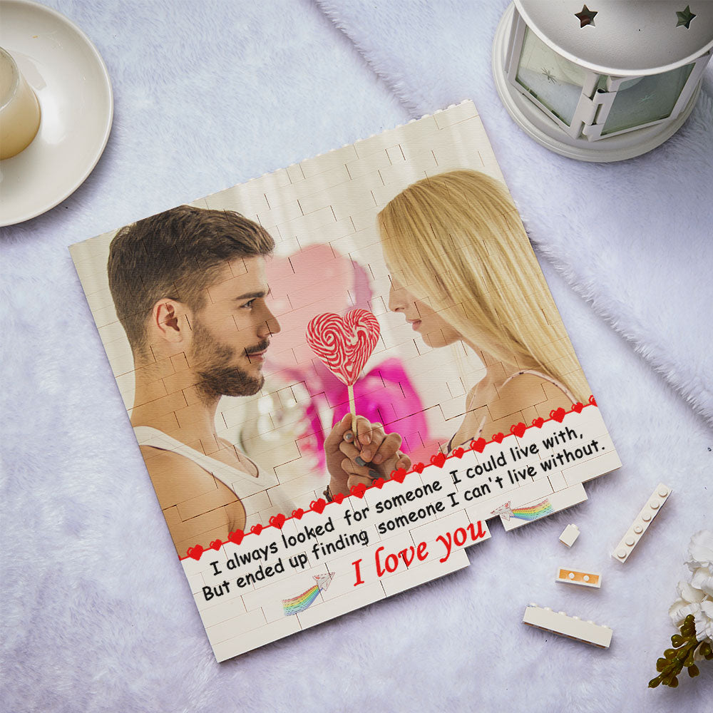 Personalizowana kostka ze zdjęciami na prezent dla niej, I Love You