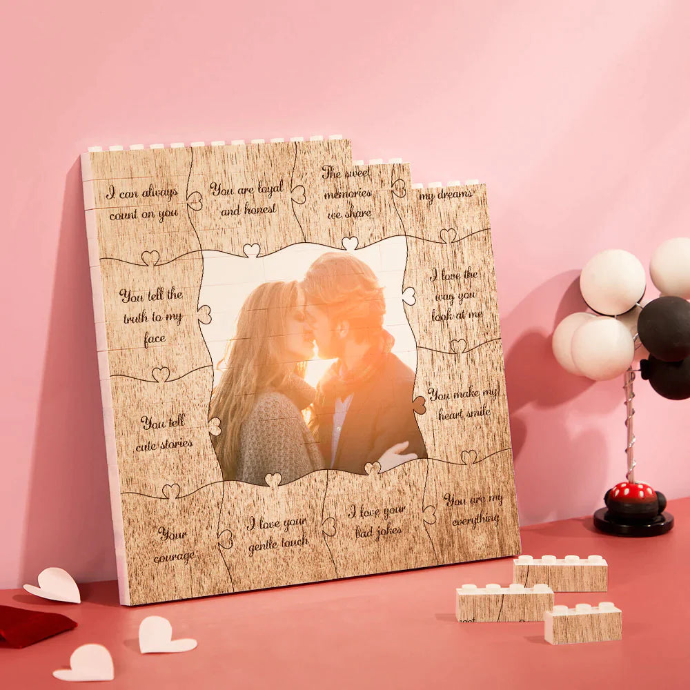 Personalizowana kostka ze zdjęciami na prezent dla niej lub dla niego na rocznicę