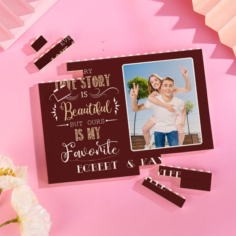 Personalizowana kostka ze zdjęciem dla pary na rocznicę lub ślub