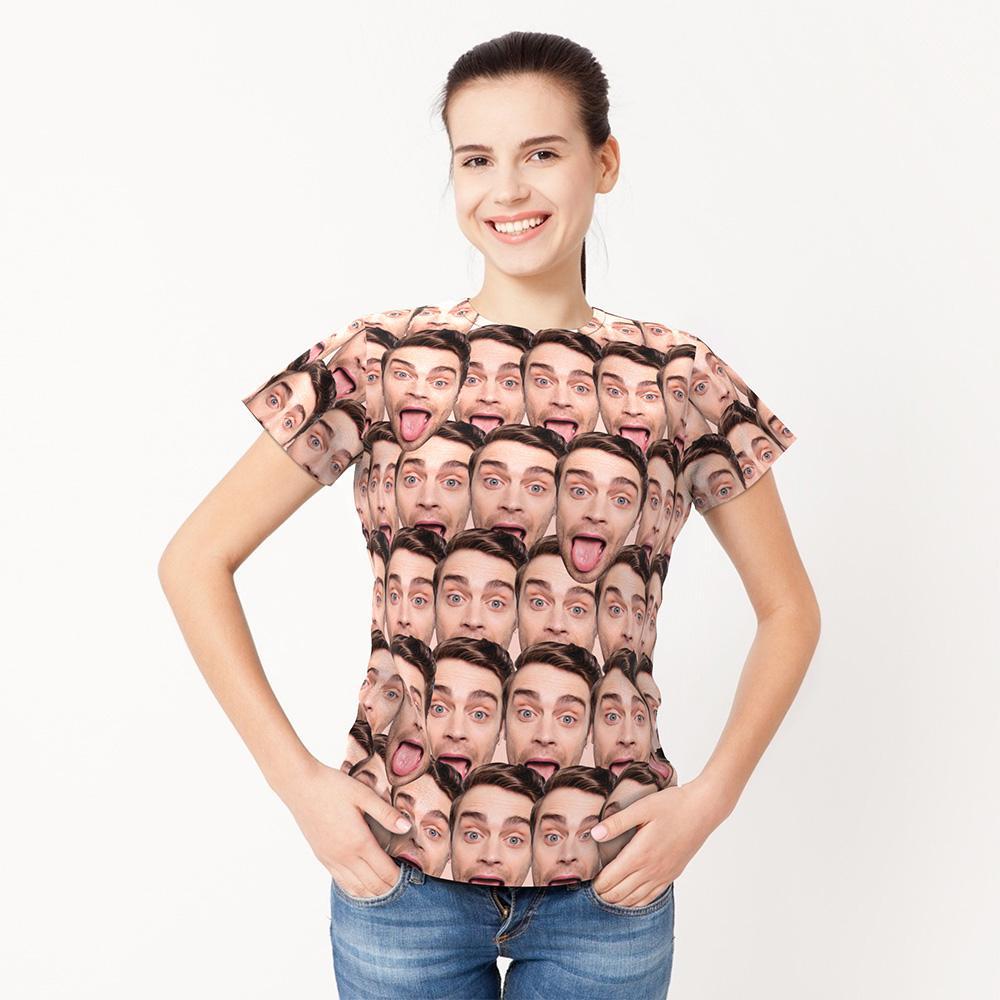 Personalizowana koszulka z nadrukiem twarzy, idealna na prezent dla niego lub niej
