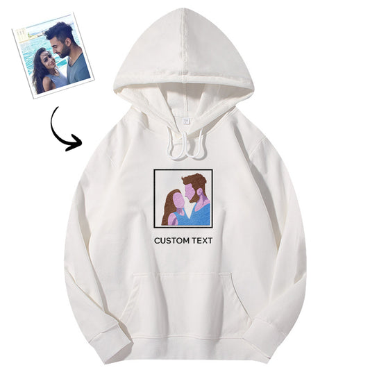 Modna bluza z haftem personalizowanym dla zakochanych na prezent