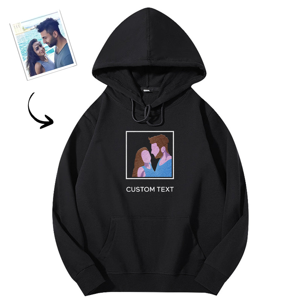 Modna bluza z haftem personalizowanym dla zakochanych na prezent