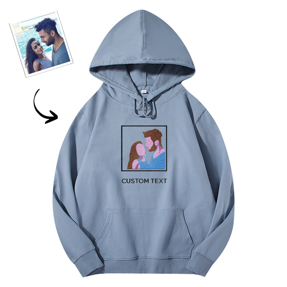 Modna bluza z haftem personalizowanym dla zakochanych na prezent